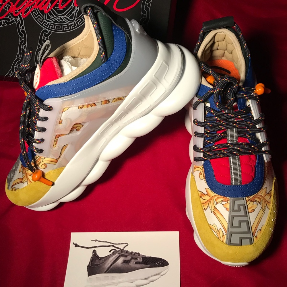 Versace chain reaction sneakers Baroque FW18/19 - Picture 1 of 8